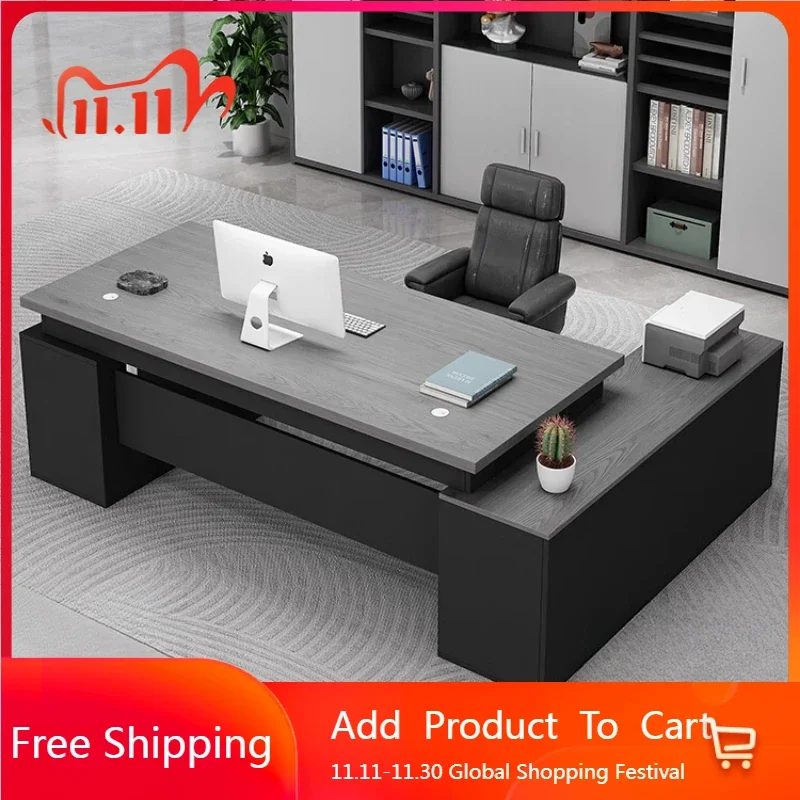

Высокое качество, легкий роскошный офисный стол для хранения, пол для приема, офисный стол для босса, студенческий дизайн секретаря, деревянная мебель Meuble