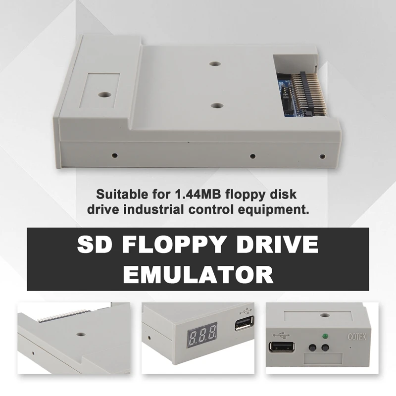Version SFR1M44-U100K USB Emulator Gray 3.5In 1.44MB USB SSD Floppy Drive Emulator for Electronic Keyboard for-A09G