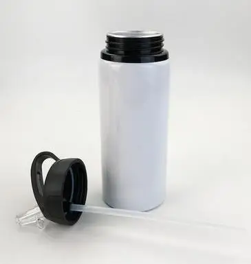 600ML Blank Bottle with Straw for Sublimation Print