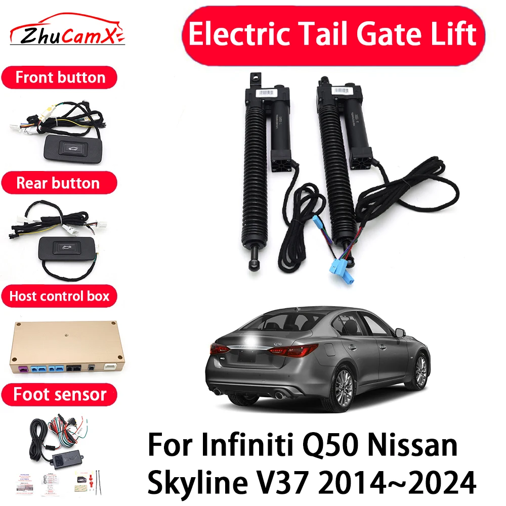 

ZhuCamX Car Automatic Electric Tail Gate Lift Tailgate Assist System for Infiniti Q50 Nissan Skyline V37 2014–2024