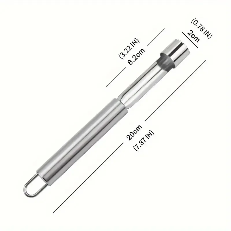 Home 20cm Stainless Steel Apple Corer - Fruit Core Remover Essential Kitchen Apple Processing Tool