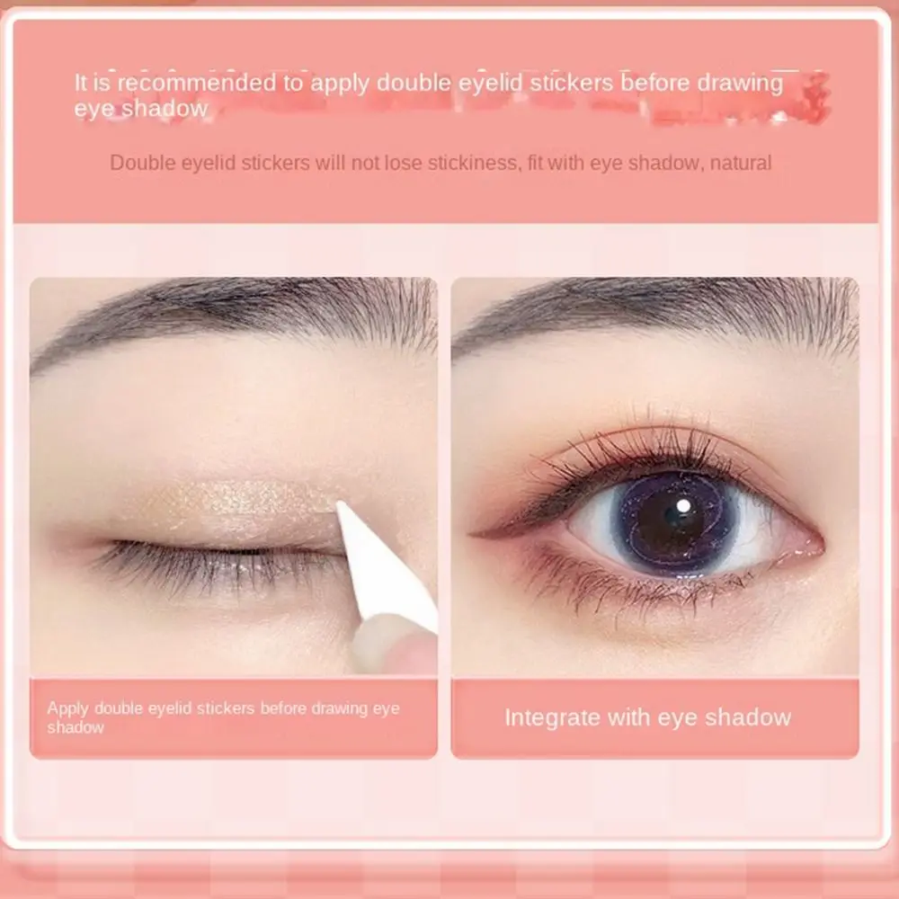 Eye Waterproof Makeup Tools Women Invisible Double Eyelid Tape Self-adhesive Fiber Invisible Eye Stickers Lace Eyelid Stickers
