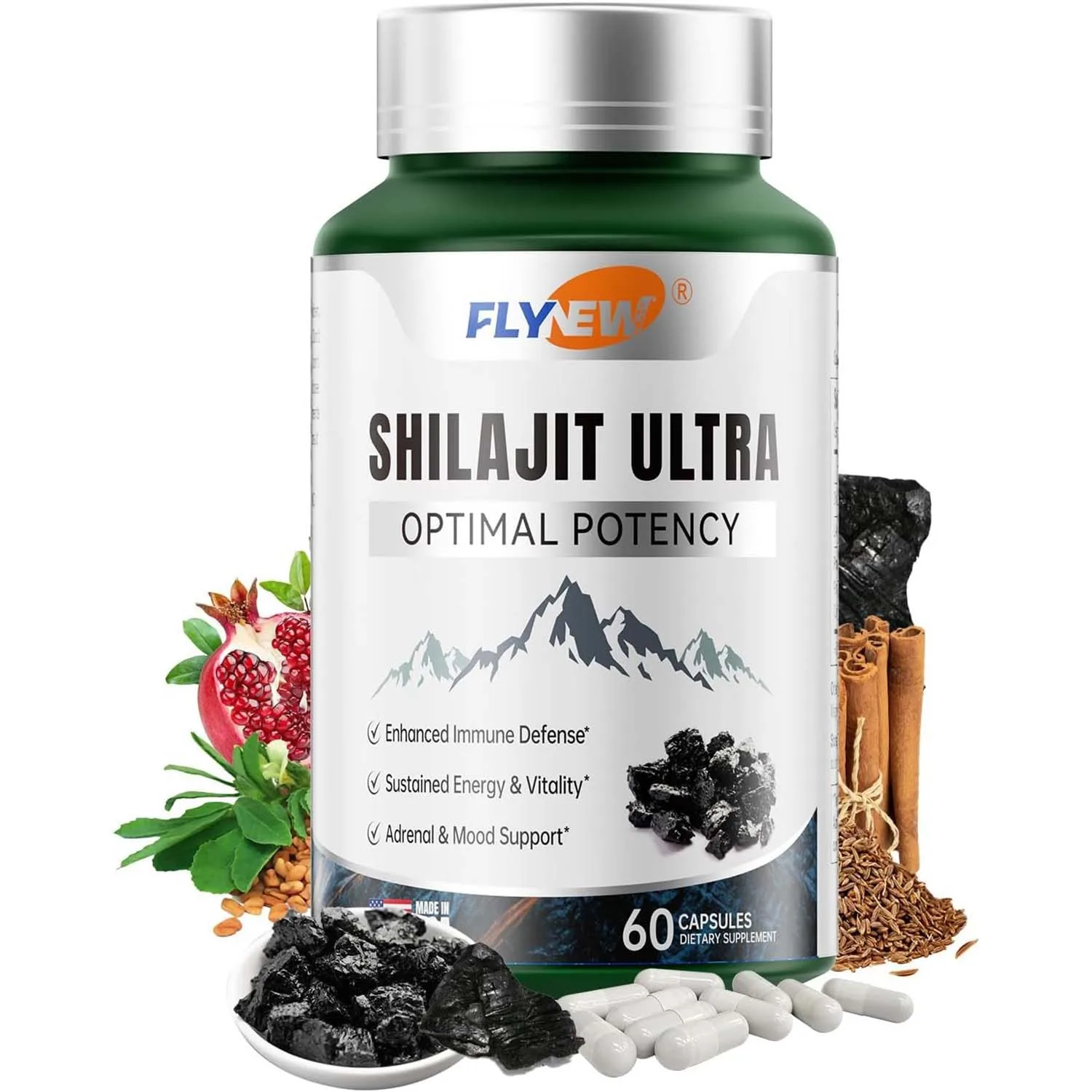 

Shilajit - for Energy Support Enhance Liver Metabolism Lowering Blood Sugar Anti-Fatigue