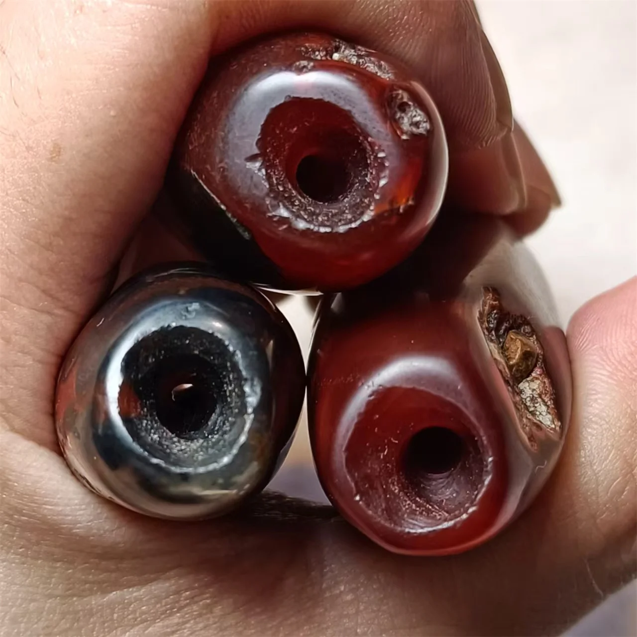 1pcs/lot Bijoux charms Old agate beads thousands of years wear weathering typical heritage stationery collection bead jewelry image 6