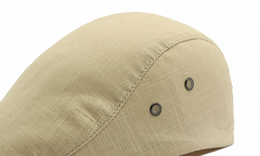 HT5116 Baskenmützen Frühling Sommer Kappen für Herren Damen Unisex Künstlerhut Atmungsaktive Leinen-Flachmütze Verstellbare Baskenmütze – Detail 4