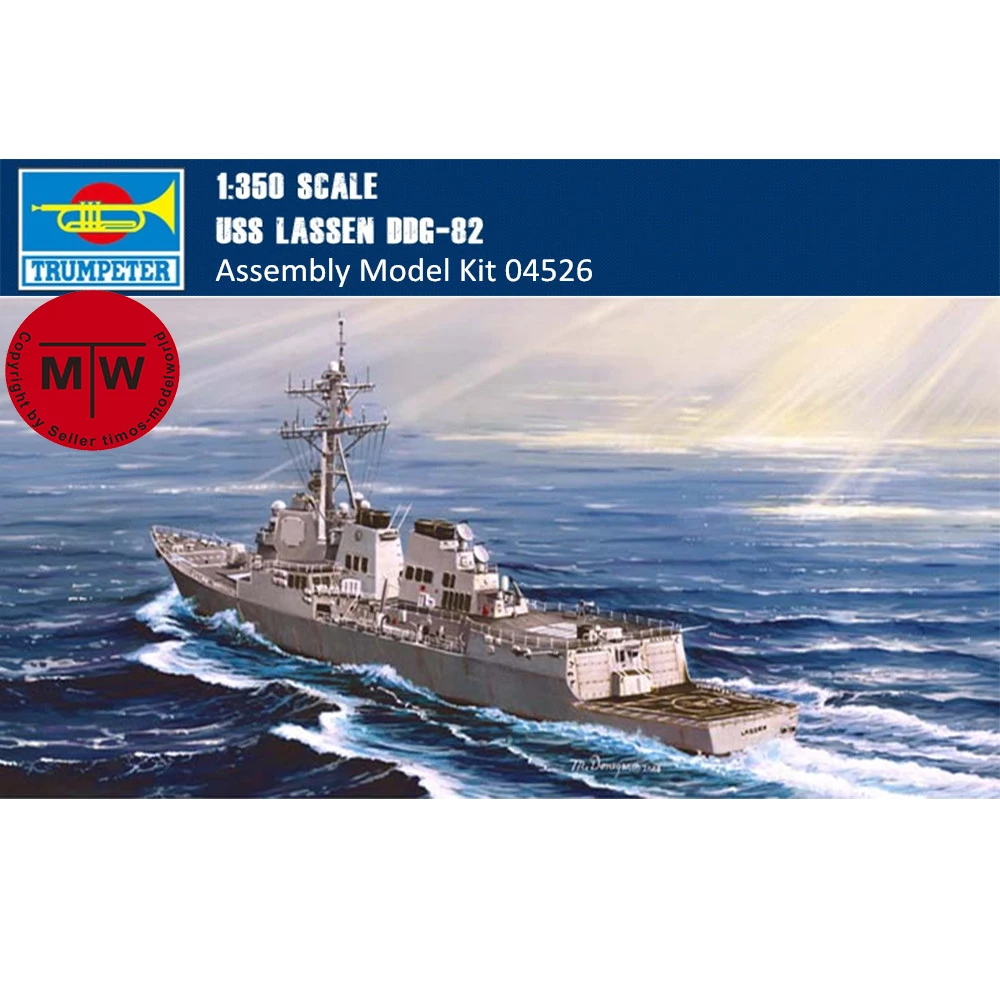 Trumpeter 04526 1/350 Scale USS Lassen DDG-82 Battleship Plastic Assembly Model Kits