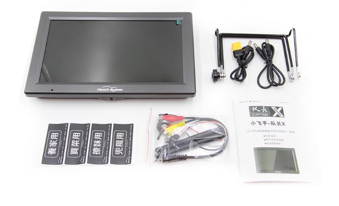 

LittlePilot CaptainX Hawkeye 10.2 inch 10' Dual 5.8Ghz RX 1000lux FPV Monitor DVR/HDMI Support X band/-99db 1.2-2.2 -3.3