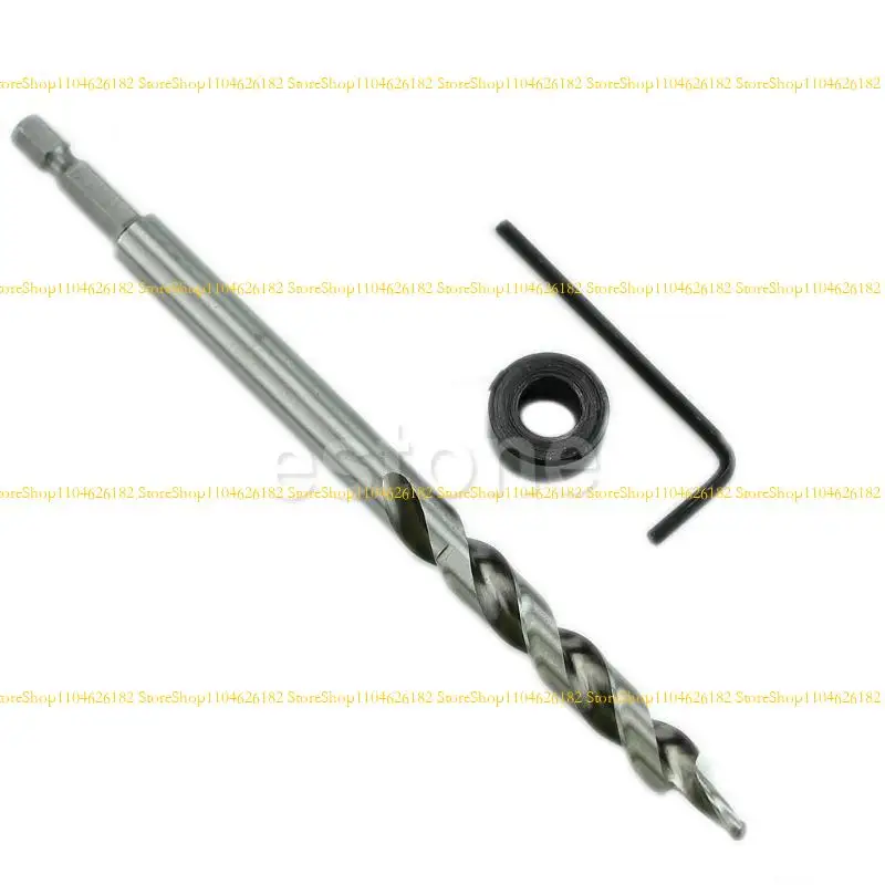 

Q2Q4 1/4" Twist Step Drill Bit Set for Kreg Pocket Hole Drill Jig Guide 3/8" New