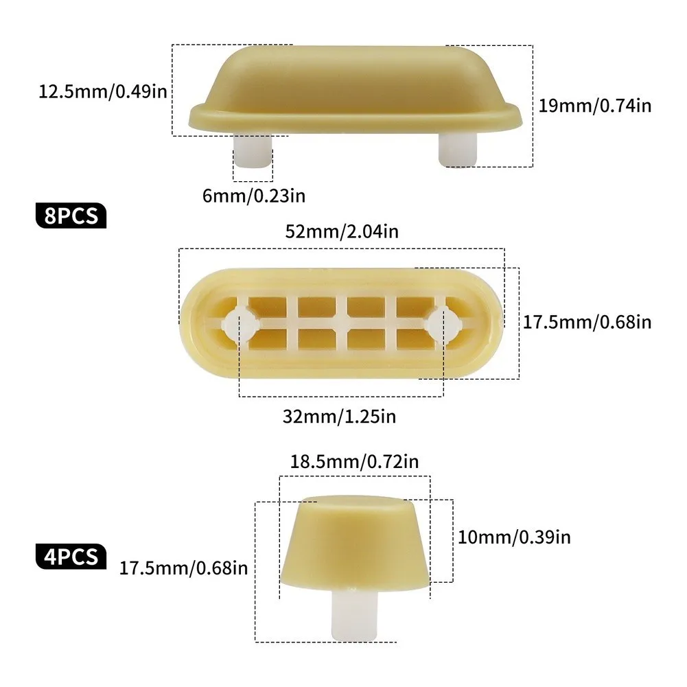For Quieter Bathroom Toilet Seat Buffers Resilient Pads For Toilet Seats Toilet Seat Buffers Resilient Plastic Material