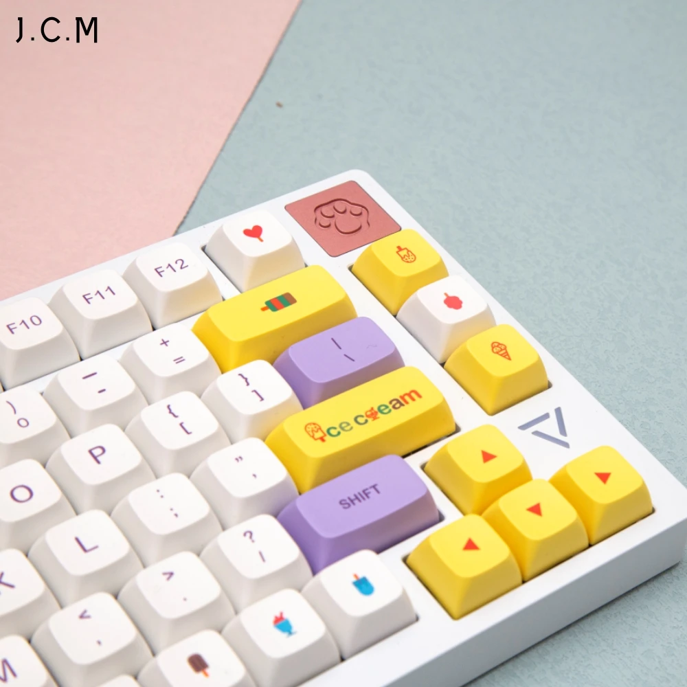 J.C.M 135 Keys XDA PBT Dye Sub Keycaps For Cherry Mx Switch Gateron Kailh Mechanical Gaming Keyboard Key Caps 61 68 89 82 Layout