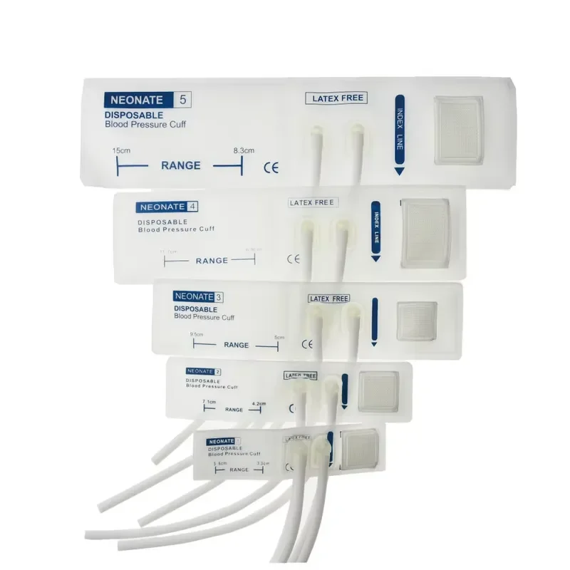 

Disposable Neonate Pressure Cuff with Double Tube Full 5sizes for GE Dash Pro Ohmeda Nibp Cuff Paitent