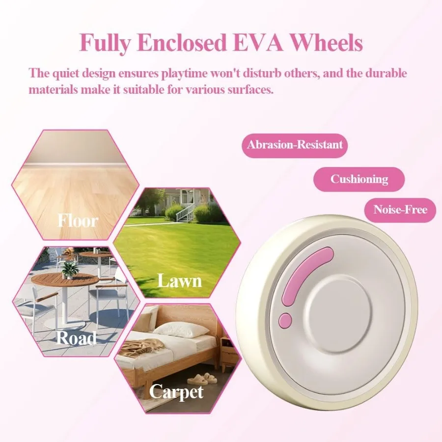 Baby Balance Bike for 1-3 Year Olds Silent Wheels Soft Seat No Sharp Edges Toddler Baby Walker for 12-36 Month Boys Girls First