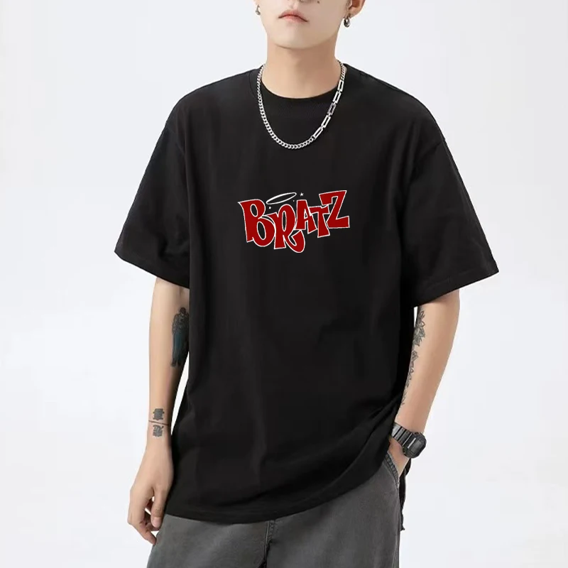 

2025 Summer Fashion printed short sleeve T-shirts Men Women Cotton vintage Casual T shirt throwback Loose O-Neck Tops Unisex