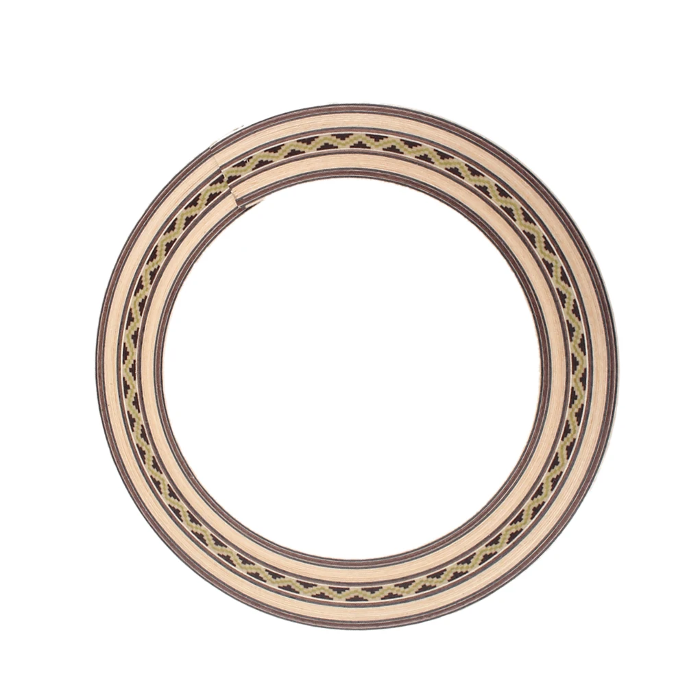 

1pcs Rosette Accessories Acoustic Sound Hole Rosette Wooden High-Grade Durable Classical Guitar Parts Brown Gxb05 Wave Pattern