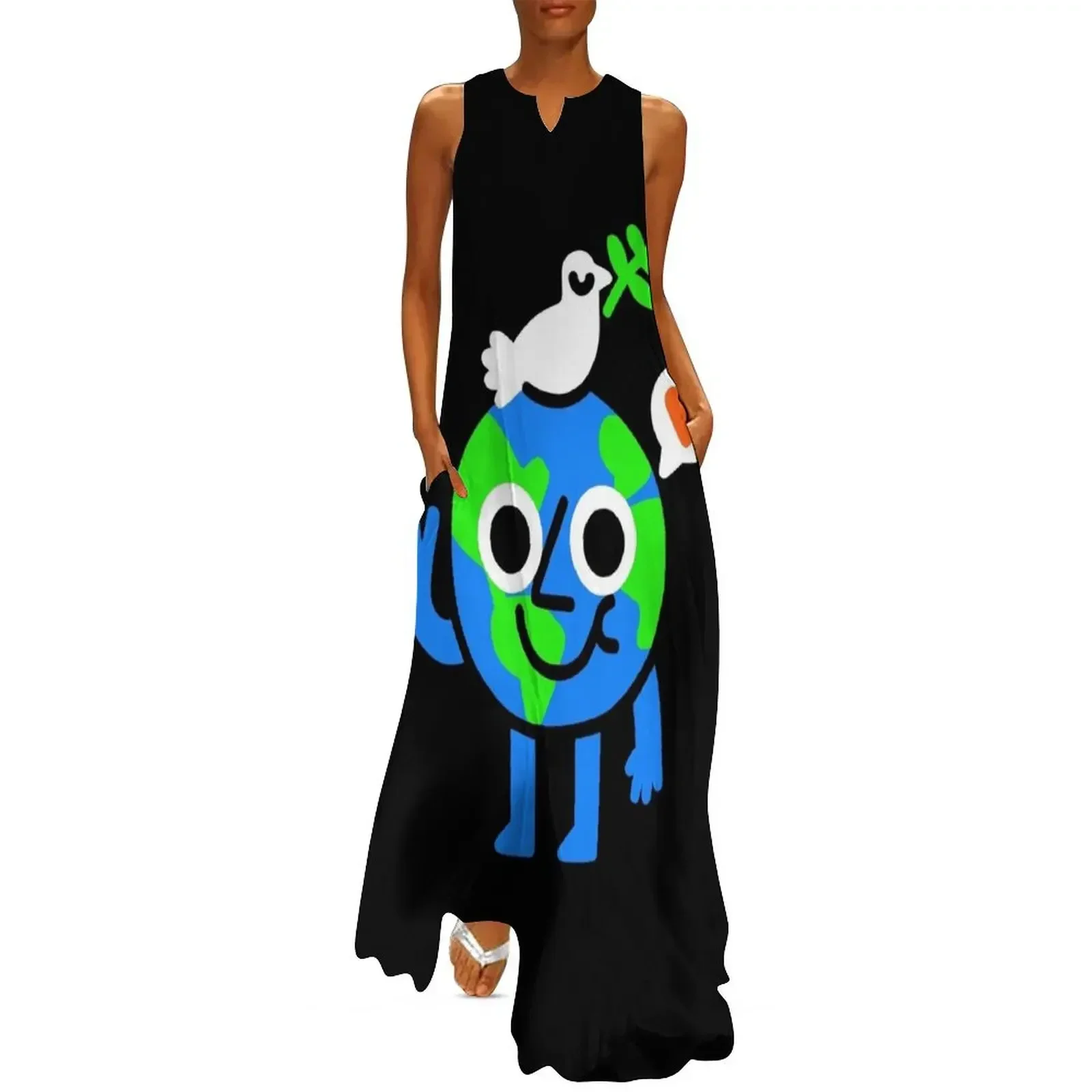 

World Peace and Love Long Dress long dress women elegant chic wedding evening dresses dresses for prom Dress