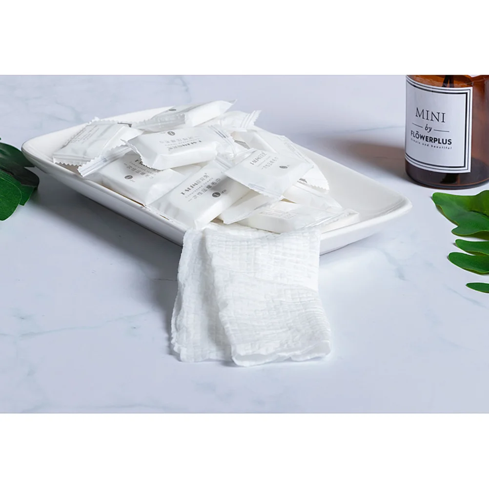 Toalhas comprimidas descartáveis, 20 peças, algodão reforçado, toalha de limpeza facial para viagens ao ar livre, toalha comprimida