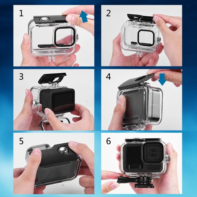 Vỏ bảo vệ vỏ máy ảnh thể thao R91A Vỏ chống nước cho cuộc phiêu lưu dưới nước