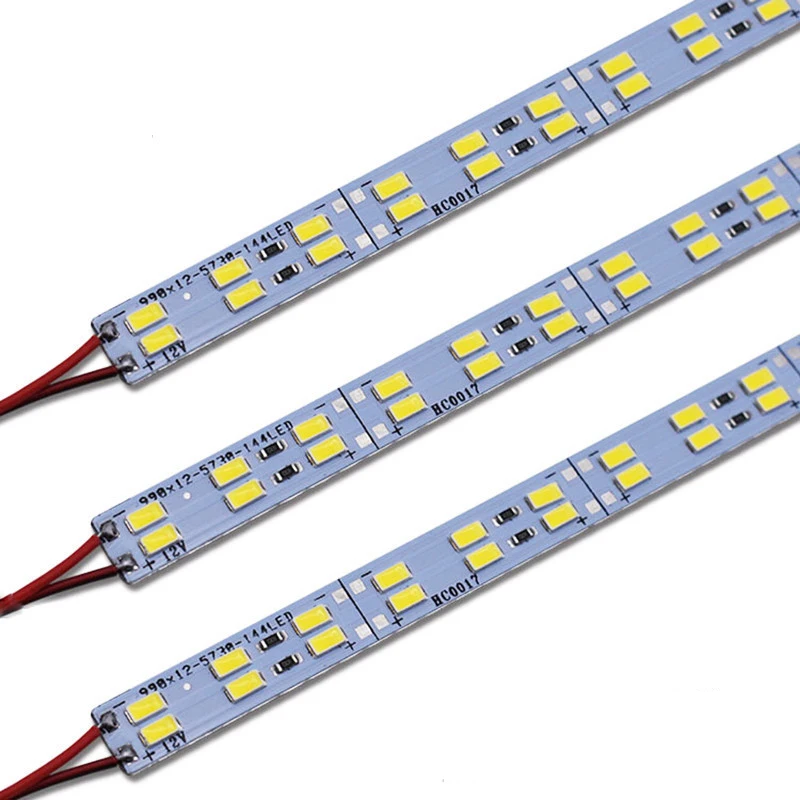 Sztywna listwa LED z możliwością przyciemniania dwurzędowa listwa LED z 144 diodami LED/M szafka z półkami gablota ct Strip 3000k 4000k 6000K