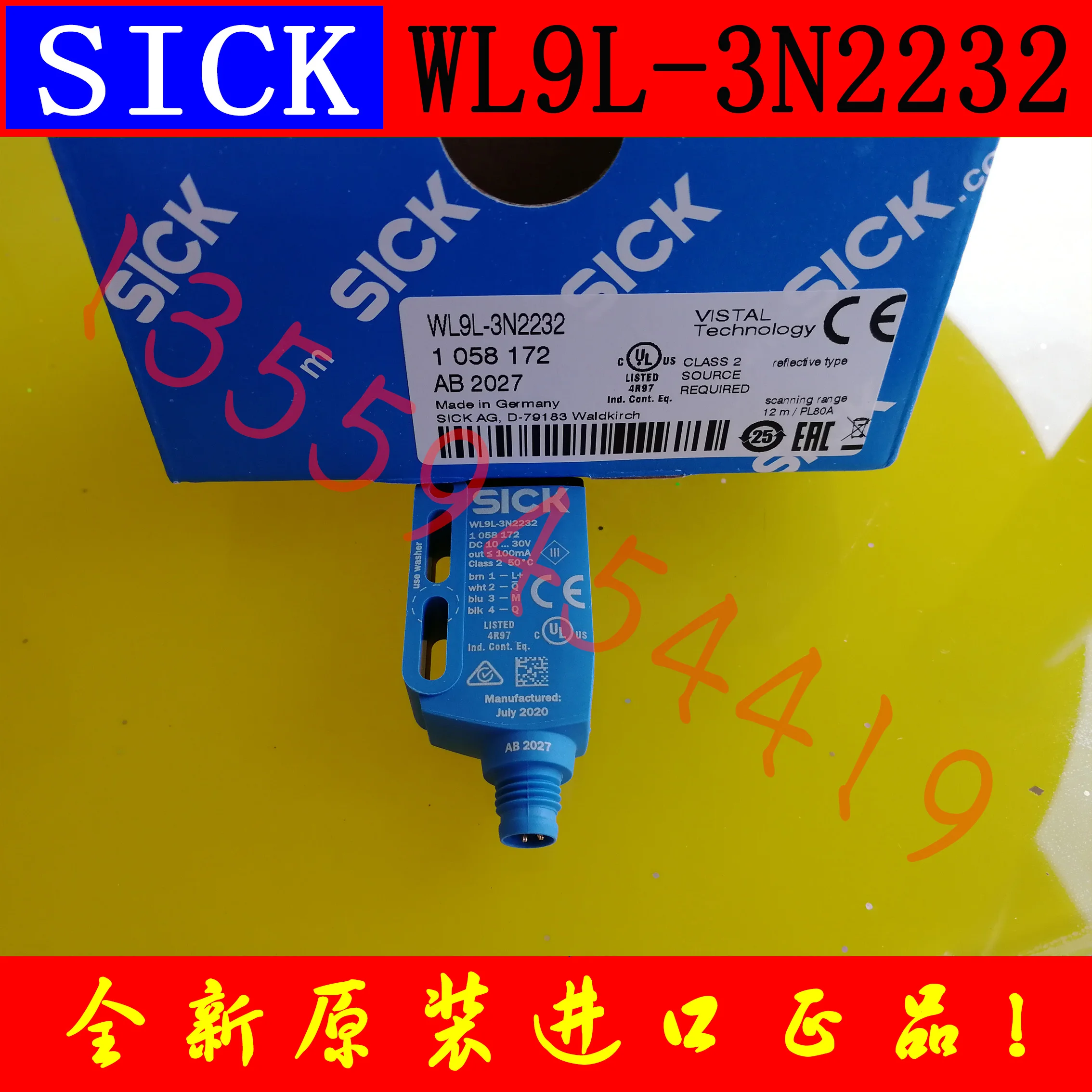 

SICK 1058172 WL9L-3N2232 new and original