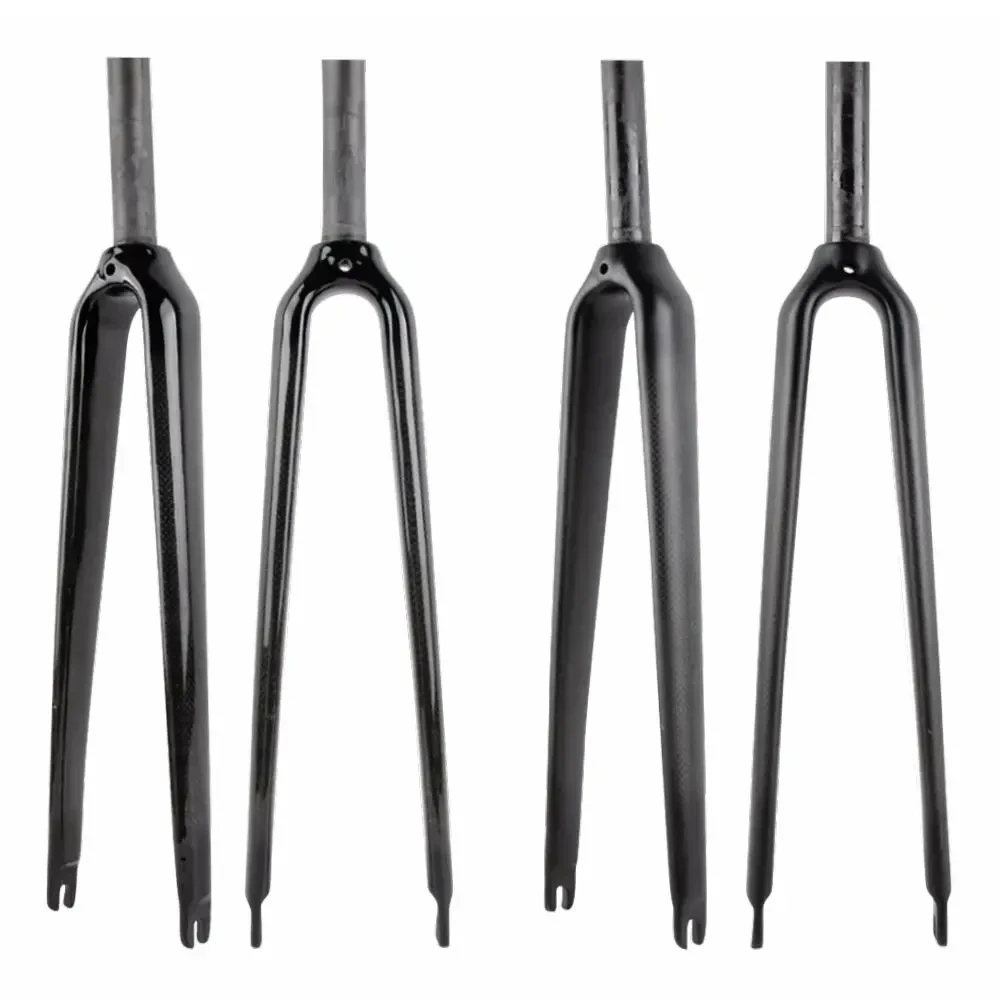 

Carbon Fibre Bicycle Road Bike Front Fork 700C Road Fork Cycling Parts Steerer Tube 25.4mm and 28.6mm