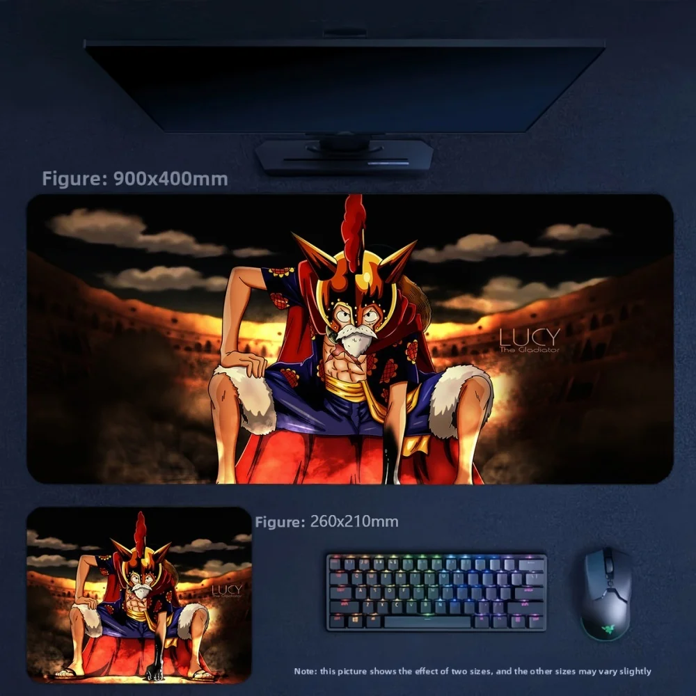 Comfortable Leather Non-Slip Waterproof Large Size 90x45cm Table Mat High Definition Cartoon Anime ONE PIECE Leather Mouse Pad