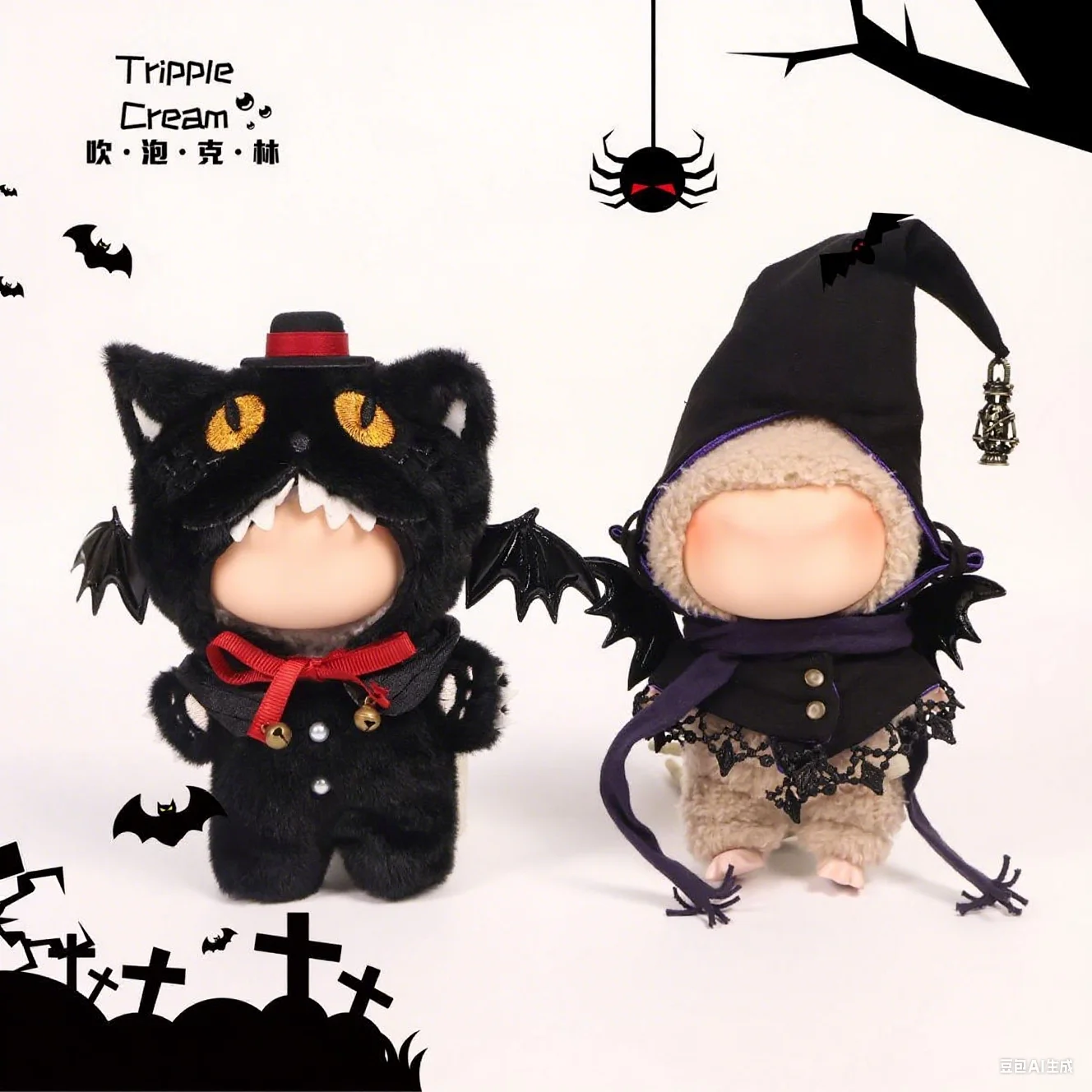 

Anime Doll Clothes for 17cm Labubu Doll Outfits Designer Luxury Halloween Cute Clothes Plush Toy Clothe Labubu Doll Accessorie