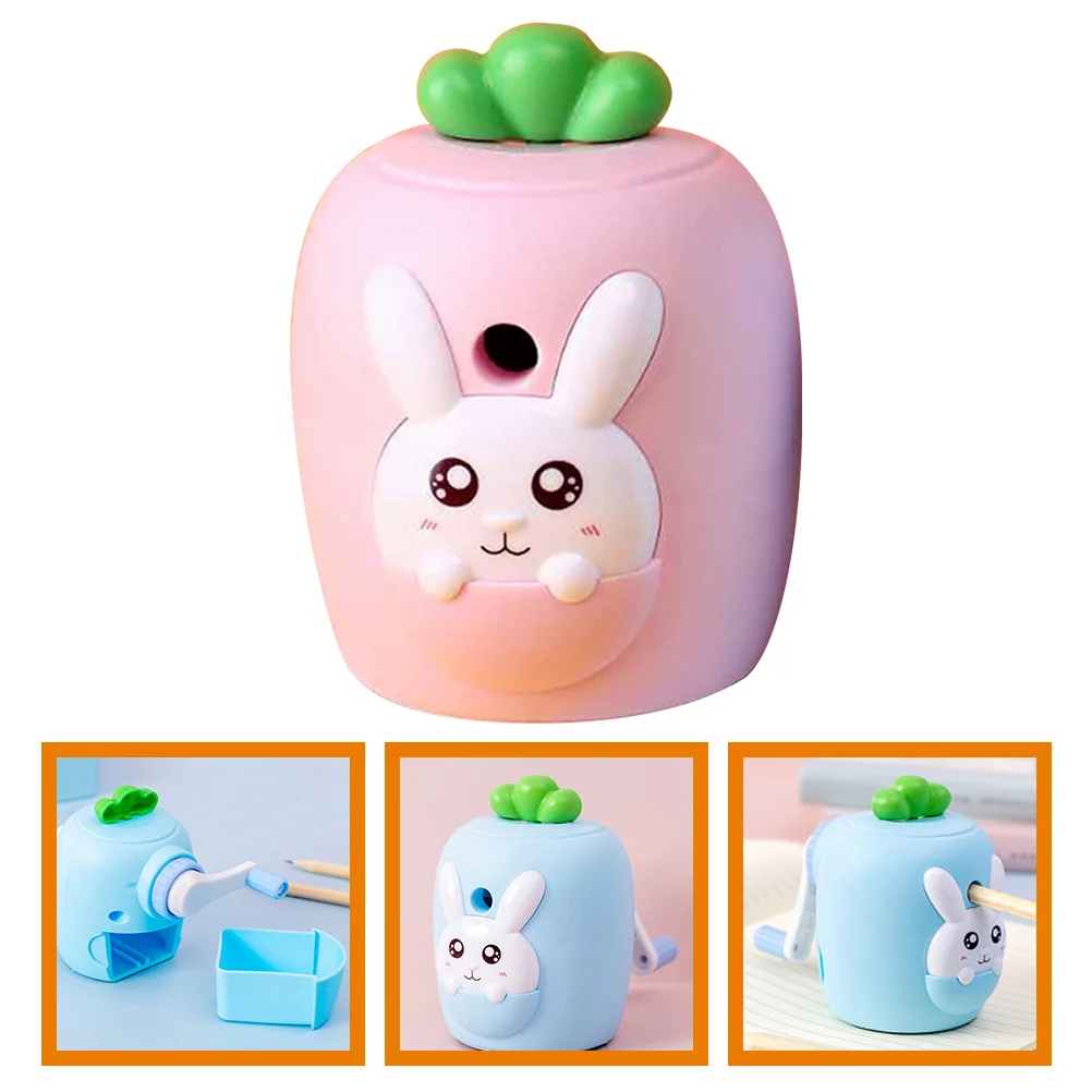 

Students Pencil Sharpener Handheld Mini Sharpener Portable Convenient Design Creative Cartoon Style Perfect for Kids School