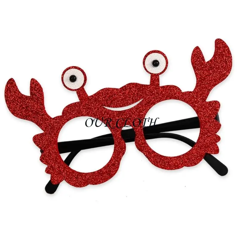 Cartoon Sea Animal Eyeglasses Under Ocean Glasses Fishing Birthday Party Supply Y1AC