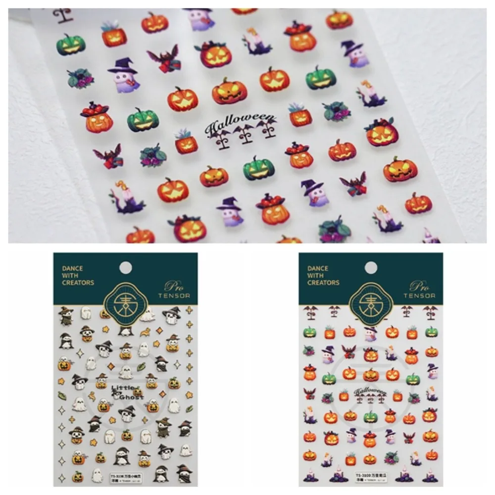 Nail Accessories Halloween Nail Stickers DIY Nail Decorations Halloween Nail Charms Halloween Nail Decals Cartoon Bat