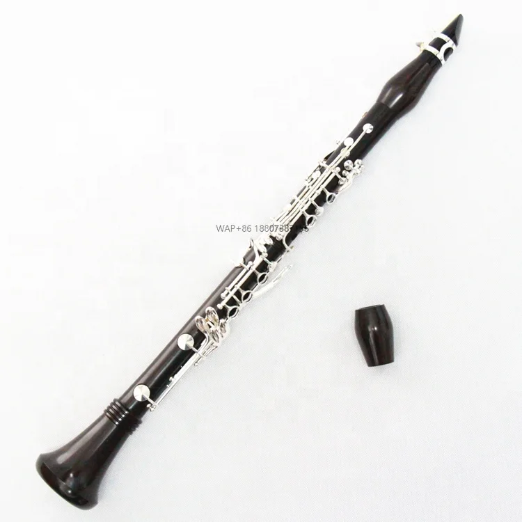 Professional Clarinet Bb Key Handcrafted Clarinet 17 Keys High Grade Silver Plated  Ebony Clarinet