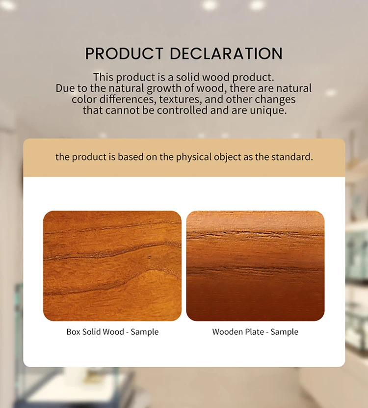 Oirlv Wood Watch Storage Box Delicate Dustproof Glass Cover Watch Box Wristwatch Collection Box Display Storage 6-Gird Watch Box
