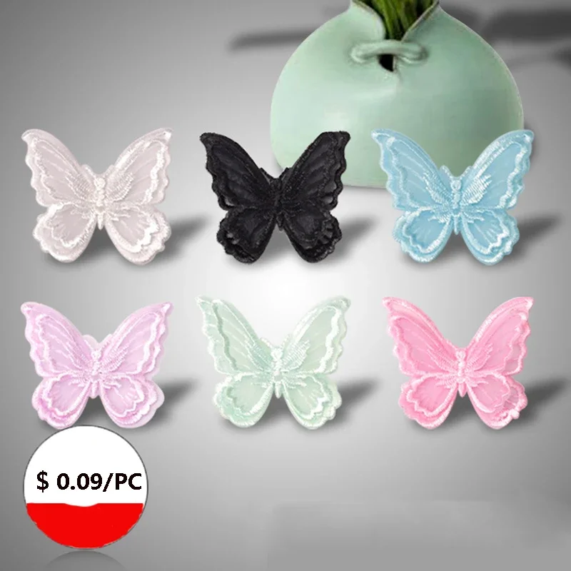

Organza Fabric for DIY Jewelry, Handmade Embroidery, Butterfly Lace, Clothing Hat, Hair Accessories, Baby Clothes, 6x5cm