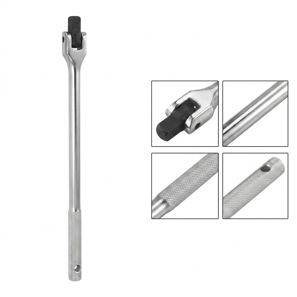 Efficient Breaker Bar with 10 Inch & 15 Inch Drive for Tough Nut and Bolt Tasks Built with Chrome Vanadium Steel