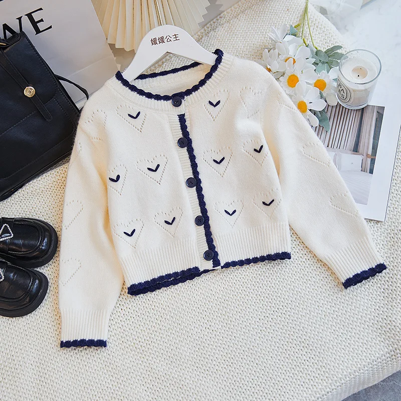 الفتيات الزي الأكاديمي 2025 الخريف سترة متماسكة مجموعة للأطفال الكبار الموضة العصرية سترة 110-170 سنتيمتر #5