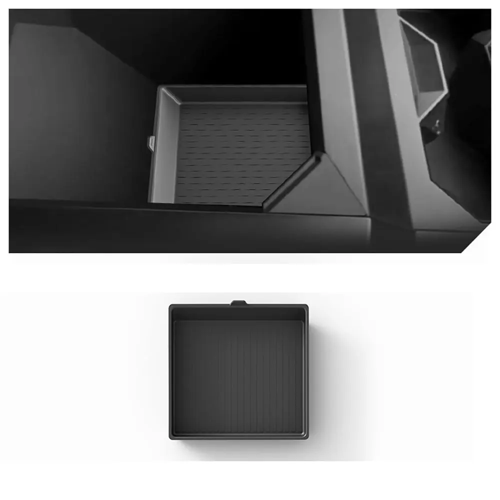 

Storage Box Mat For Tesla Cybertruck 2024 2025 Armrest Box Silicone Pad Anti Slip Pad for Cyber Pickup Truck Decoration