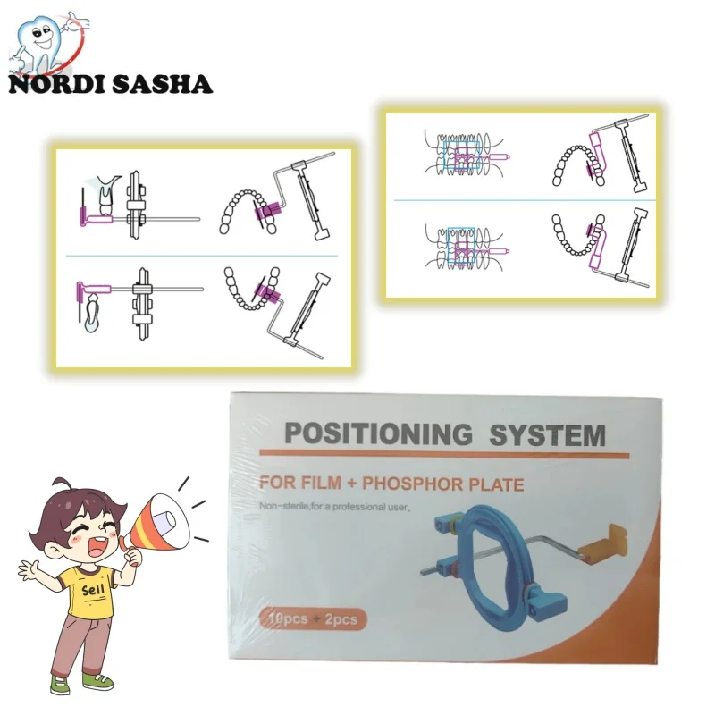 

12Pcs/Set X-Ray Film Positioner Holder Dental Phosphor Plate Locator Image Board Postitioning System Root Canal Bite Holder