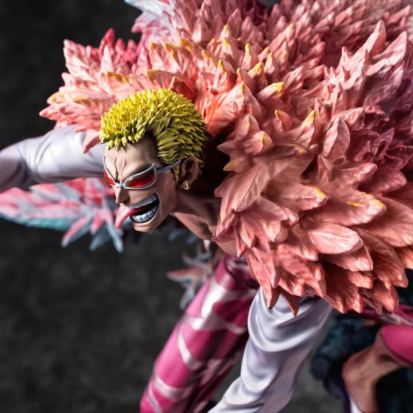 قطعة واحدة من شخصيات الرسوم المتحركة Doflamingo لعبة قابلة للجمع هدية لمحبي ديكور غرفة ألعاب الرسوم المتحركة شخصية ثنائية الأبعاد #4