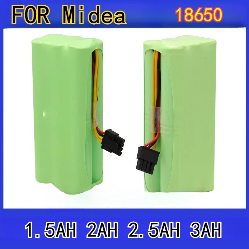 

Аккумулятор 18650 1.5-3 Ач для робота-пылесоса Midea, аксессуары, батарея R1-L083B/085B/081A для Dibei ZN606, перезаряжаемая батарея