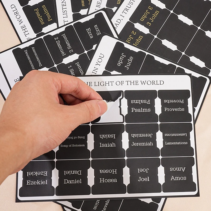 Bibel-Tabs, 75 Tabs, bunt, laminierte Bibel-Tabs für Frauen und Männer, Bibel-Tabs zum Lernen, Bibel-Index-Tabs, Bibel-Book-Tabs