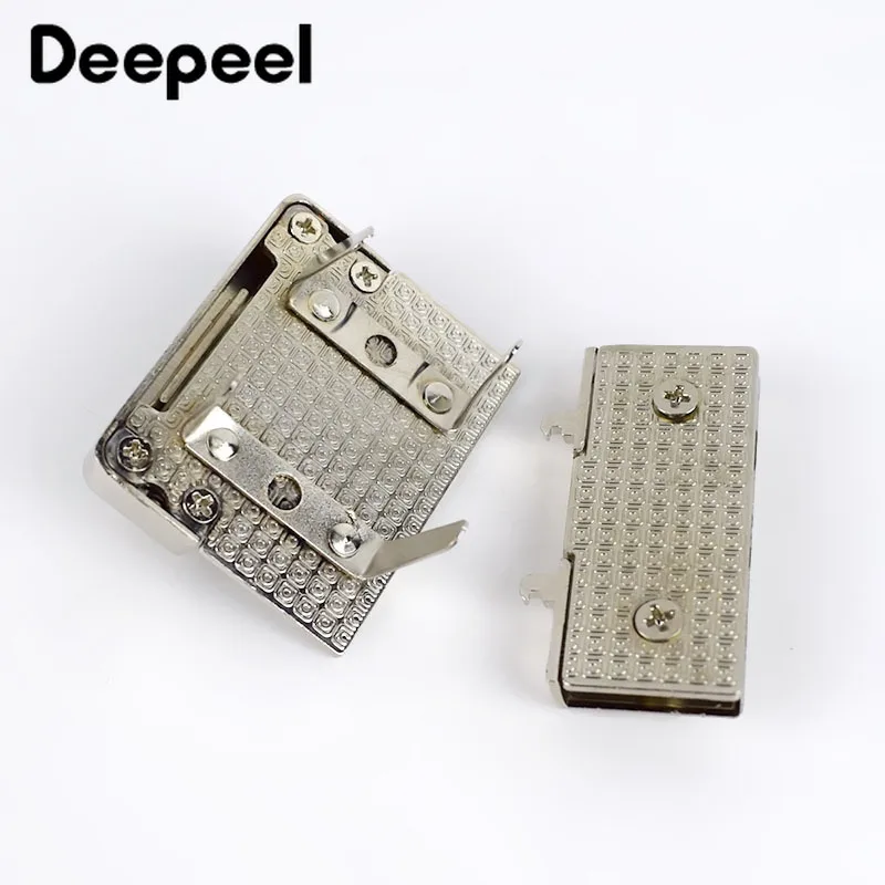 2/4Pcs 44x35mm Bag Lock Buckles Metal Latch Clasp Pushed Snap Locks for Purse Handbag Replacement Clasps DIY Hardware Accessory