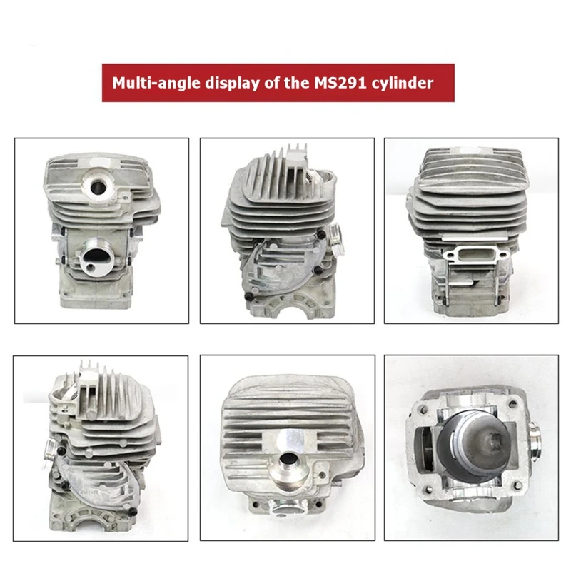 Y50A Cylinder Piston Assembly 47mm for ST MS291 MS-291 Chainsaw Replacement Parts Garden Tools Accessories 1141 020 1206