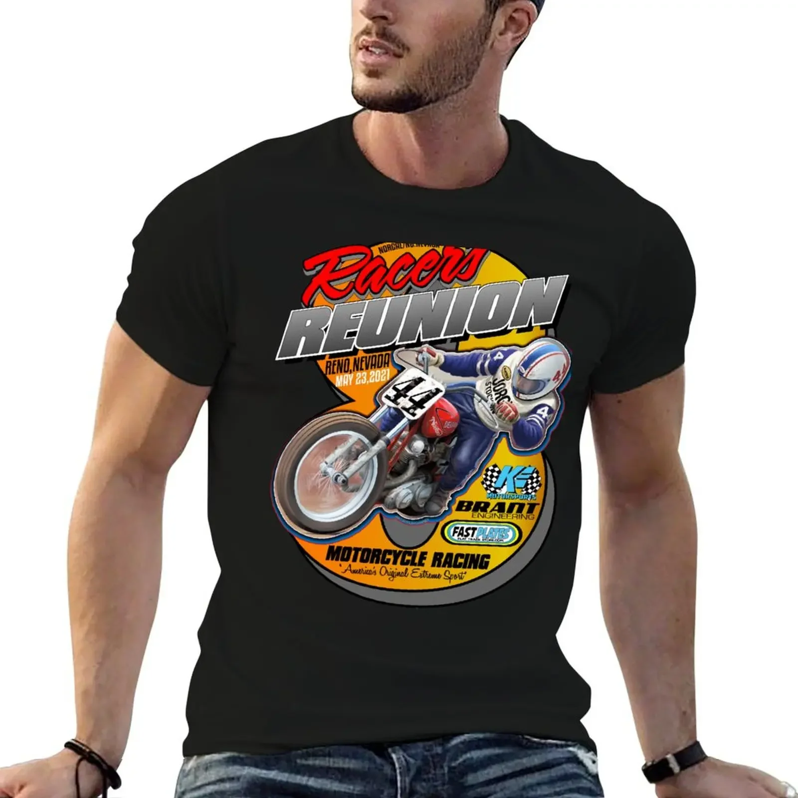 Racers Reunion 2021 Reno Nev T-Shirt oversizeds hippie clothes clothing for men