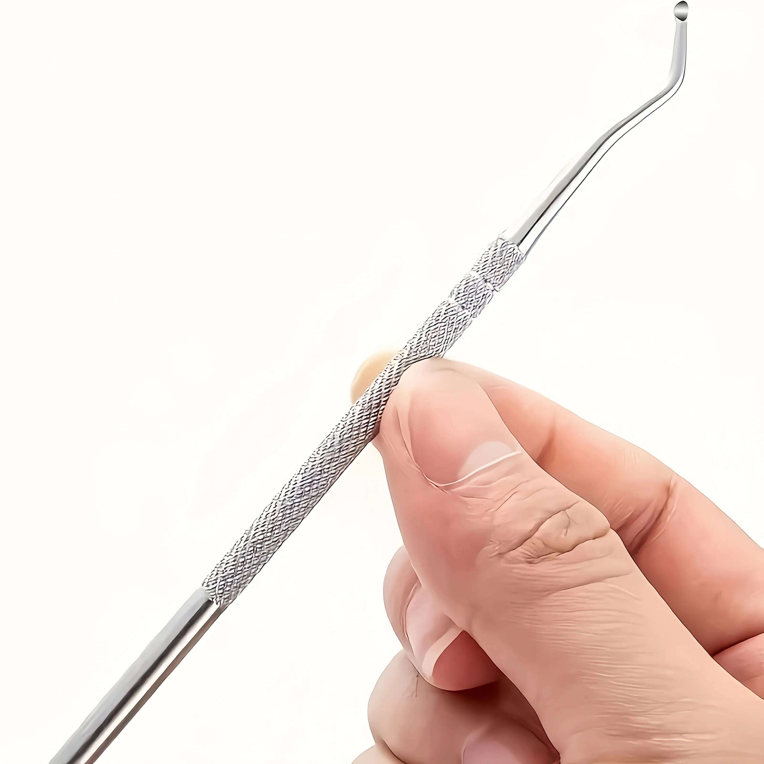 Outils de pédicure professionnels en acier inoxydable, cuillère à rainure incurvée pour nettoyage en profondeur des ongles, lève-ongles incarnés, élimination de la saleté des ongles des pieds
