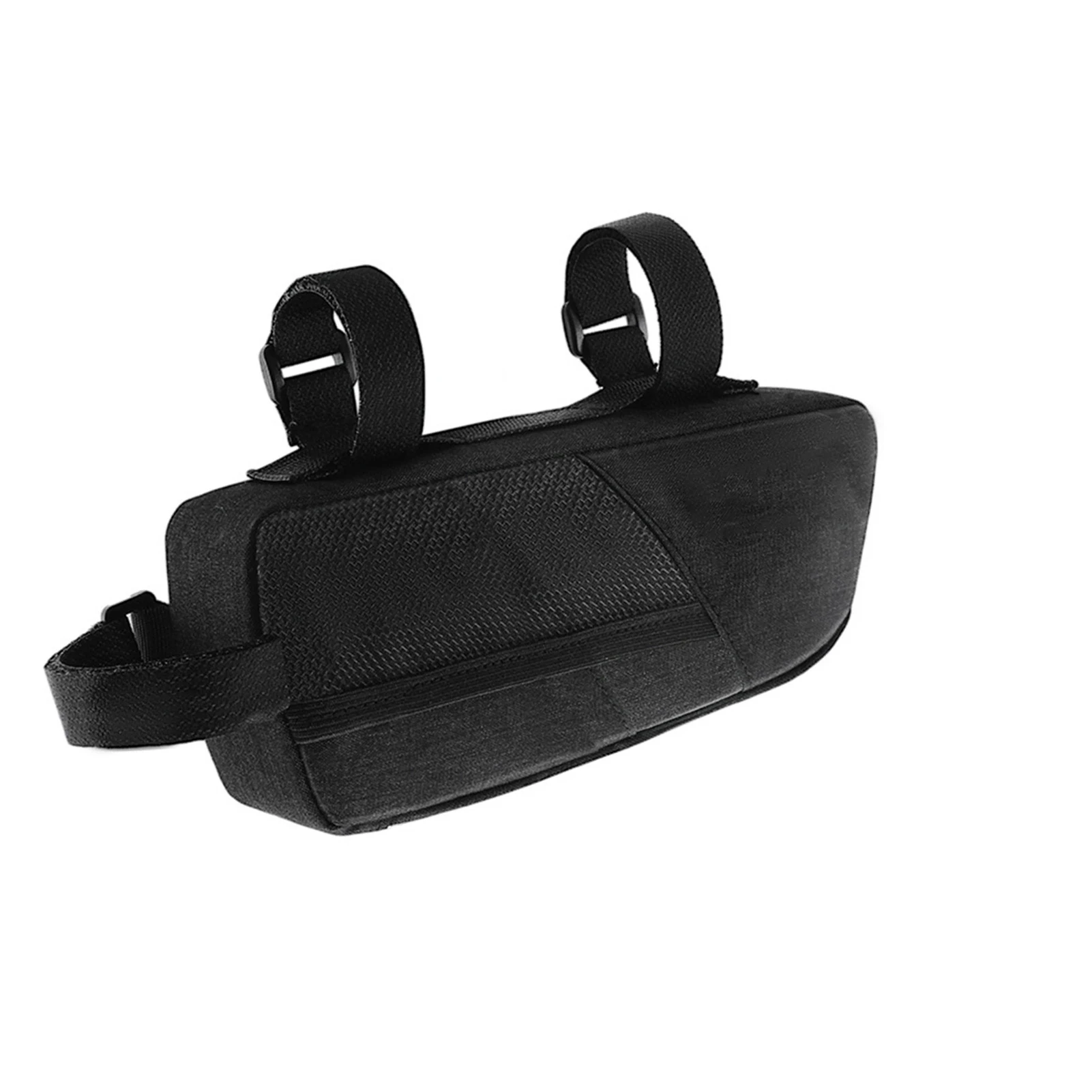 Top Tube Bike Bag Streamlined Design with Triple Hook and Loop Fasteners Side Mesh Pockets Durable Cycling Storage for Bikes