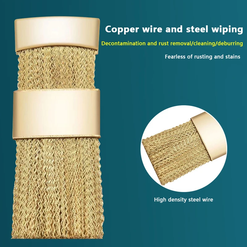 فرشاة تنظيف الأظافر ، مثقاب الأظافر ، سلك نحاسي لإزالة الغبار ، ناعم ، صلب ، رأس طحن ، أدوات تنظيف ، جزء واحد