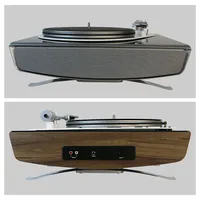High End Modern Wooden Hifi Retro 3 Speed Record Player W/FM Radio/Blue-tooth And Built-in Stereo Speaker Turntable Viny