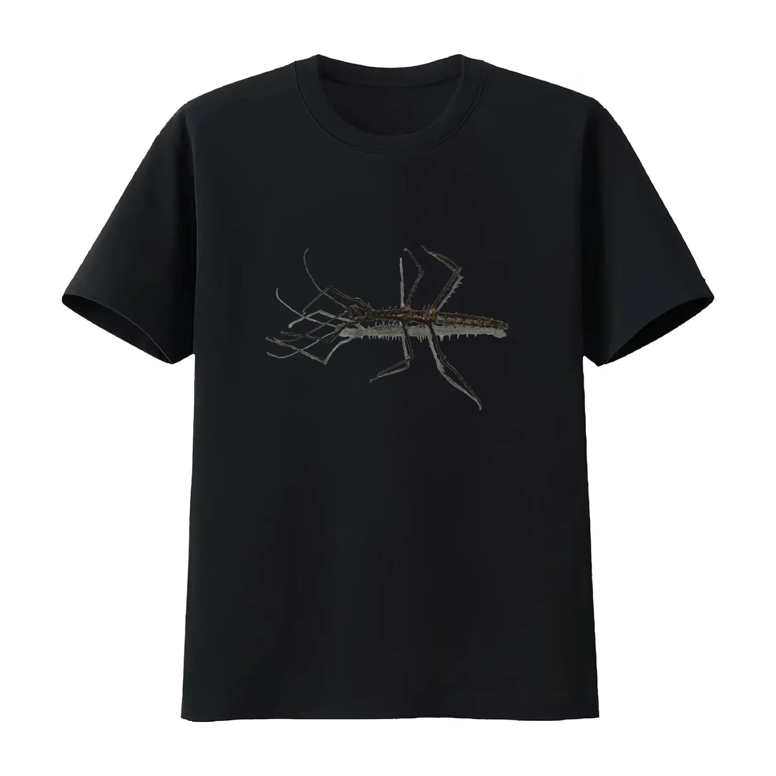 stick insect T-Shirt Summer Casual Cotton Tee Oversized Streetwear Tops Vintage Graphic Print Loose Fit Short Sleeve