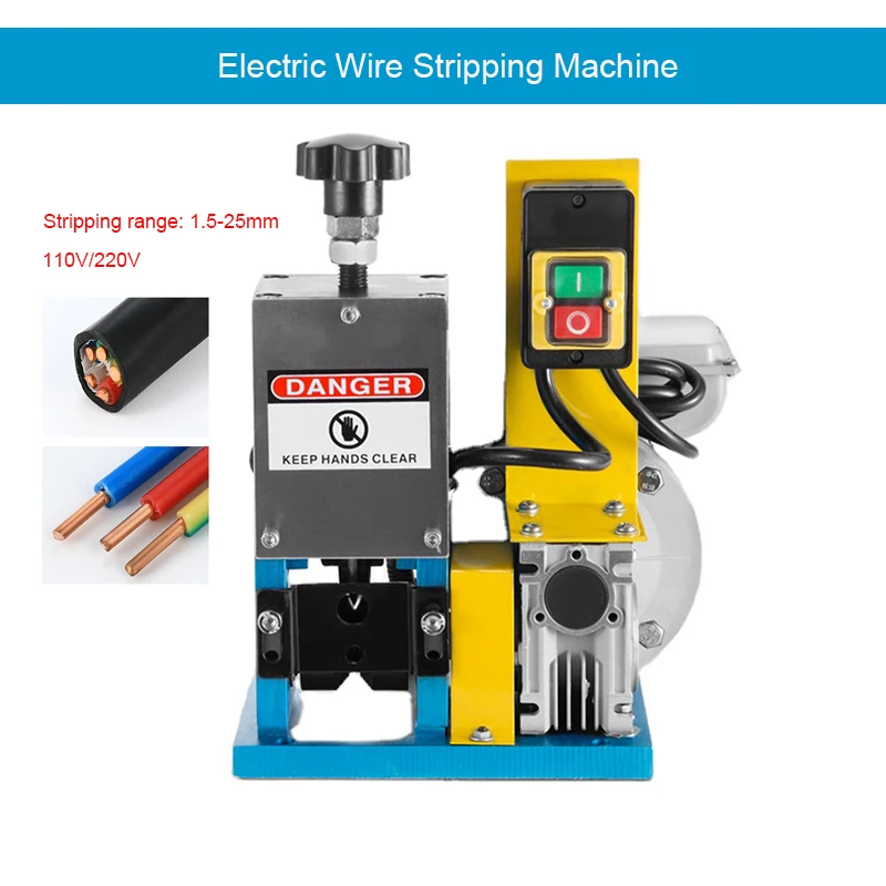 

New Type Electric Wire Stripping Machine Automatic Portable Cable Stripper Household 1.5-25mm Copper Wire Peeling Machine