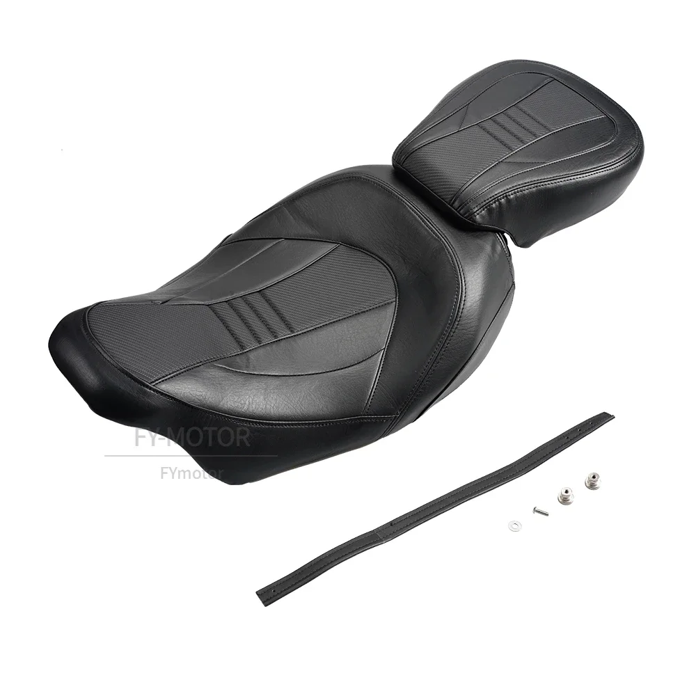 Motorcycle Low-Profile Two-Up Driver Passenger Seat Fit Harley Touring CVO Street Glide Road King Special Classic 2009-2023 2022