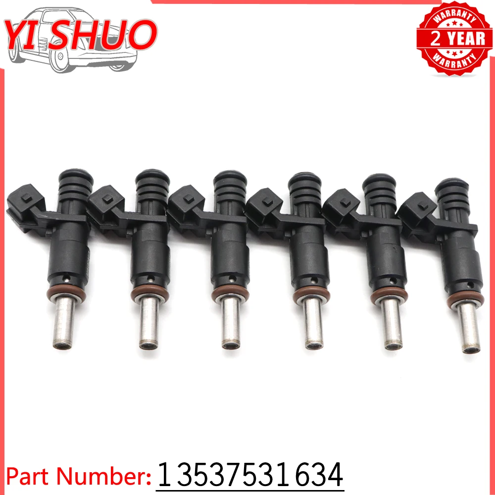 13537531634 6pcs Car Fuel Injectors Nozzle for BMW F01 128i 325i 330i 328i 330i 525i 528i 530i X1 X3 X5 Z4 2.0 2.5 3.0L 7531634